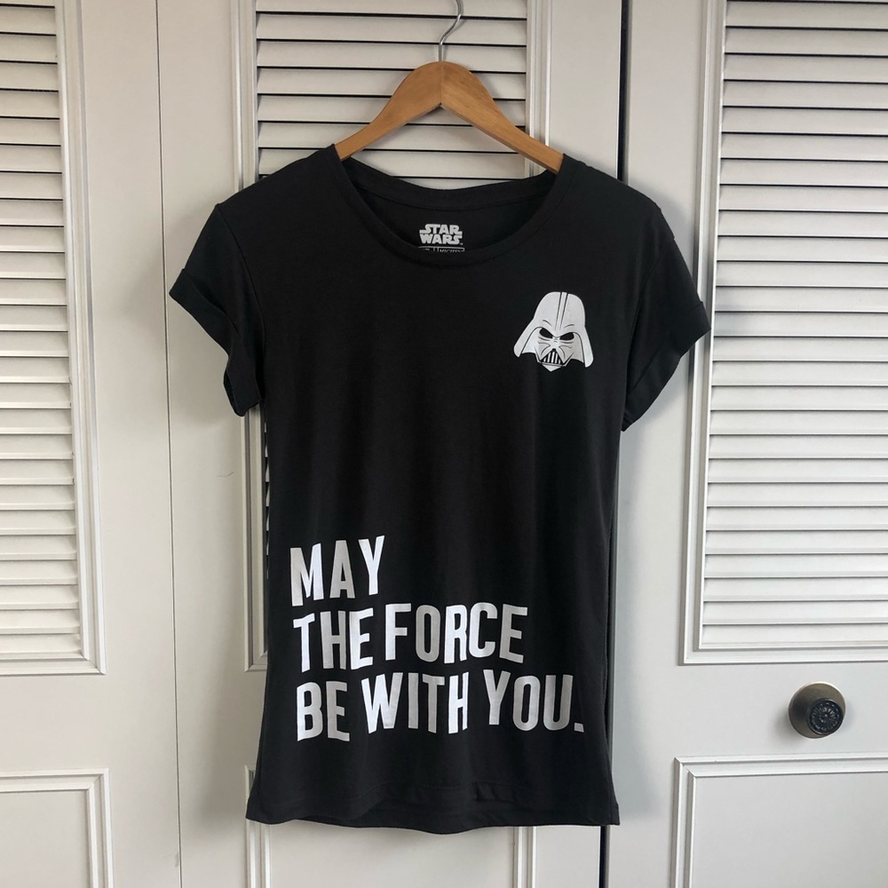 **CLOSING BUY ONE GET ONE** Star Wars Darth Vader Cuffed Tee Mighty Fine